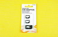 iPhone マイクロ プラスチック ABS 1.5 x 1.2cm が付いている 5 個の二重 SIM カード アダプター