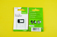 ABS Nano マイクロ SIM カード アダプター、小型黒いプラスチック 4FF への 3FF
