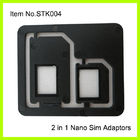 3FF - 2FF 携帯電話 SIM カード アダプター、正常で黒いプラスチック ABS