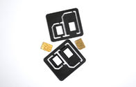1 枚の Nano 二重 SIM カード アダプター、プラスチック ABS 3.9 x 3.4cm のプラスチック 2