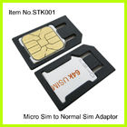IPhone 4 のための正常な SIM のアダプターへの注文のプラスチック黒いマイクロ