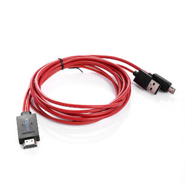 Samsung のための HDMI のアダプター ケーブル 1080P HDTV へのマイクロ USB 6.5 フィートの MHL 11 Pin