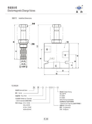セリウムが付いている産業電源装置の油圧方向制御弁250Bar