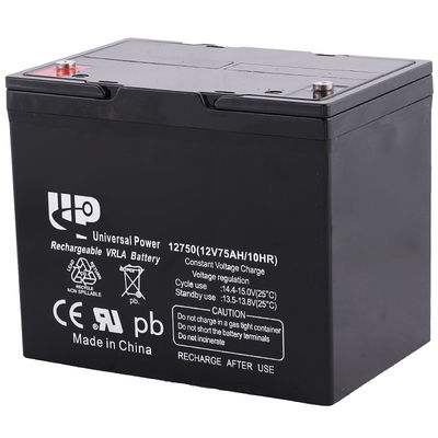 硫酸は動力工具のための鉛酸蓄電池 12V 75Ah、コンピュータ電源を密封しました