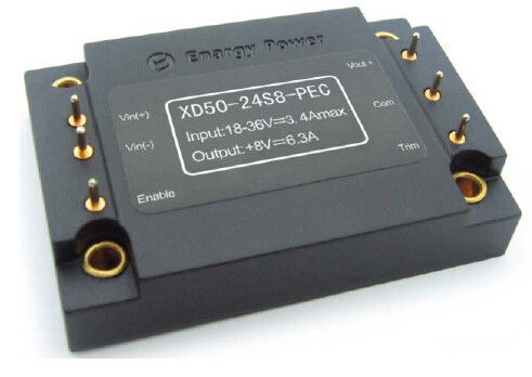 18 の‐ 36 ボルトの入力電圧 dc dc のコンバーターは 50 ワット 8V XD50-24S8-PEC を出力しました