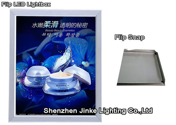 細いアルミニウム スナップ フレーム LED のライト ボックスの印、屋内壁に取り付けられたライト ボックス