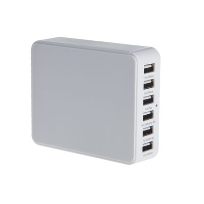 携帯電話/タブレットのための 6 つの港 USB の充電器旅行力のアダプターの付属品