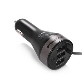 作り付けのマイクロ USB ケーブル力のアダプターを持つ 4.2A 21W 3 USB 港車の充電器