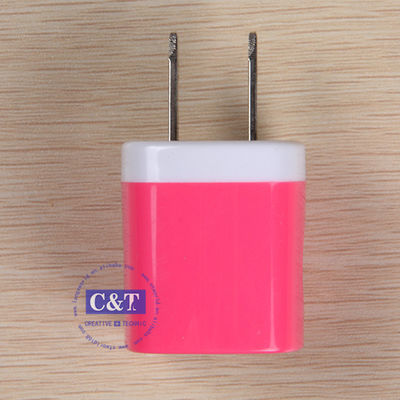 USB 旅行家 Iphone 6/6 プラス 5s Samsung のための 1.0 Amp 力のアダプターの壁の充電器のプラグ