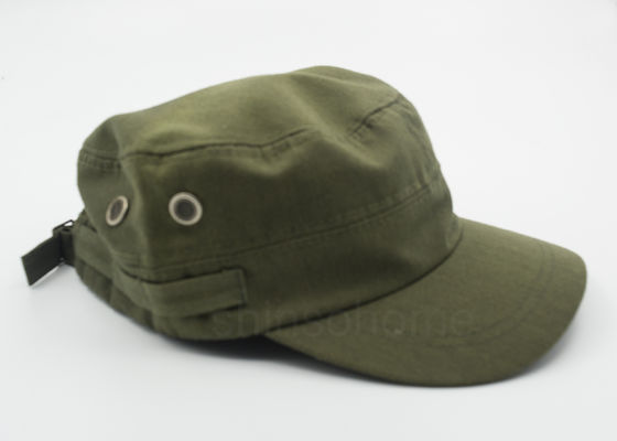方法 100% 綿の金属のバックルが付いている軍の軍隊の緑の帽子 Adjutable