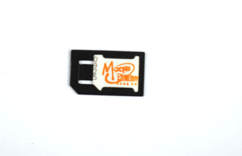 正常な携帯電話のプラスチック ABS のためのマイクロ黒い Nano SIM のアダプター