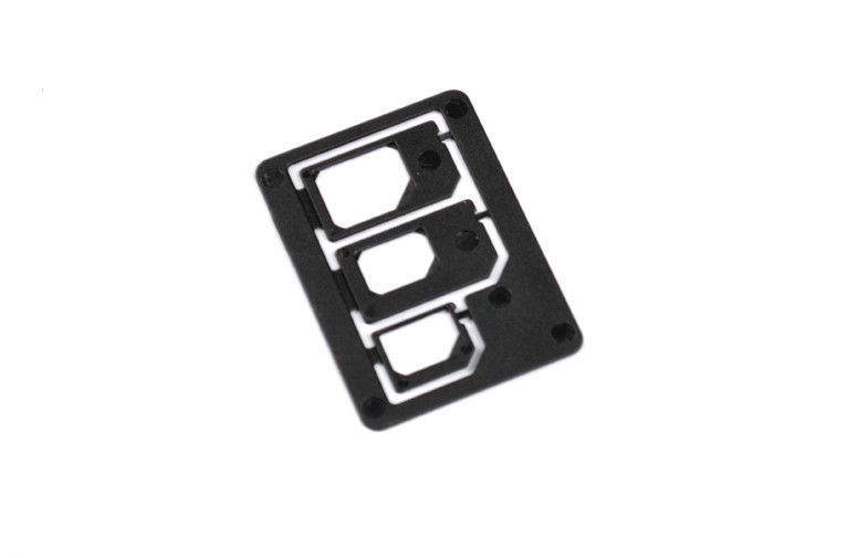 ABS プラスチック Nano SIM およびマイクロ SIM カード アダプター、1 個の SIM のアダプターに付き 3 個